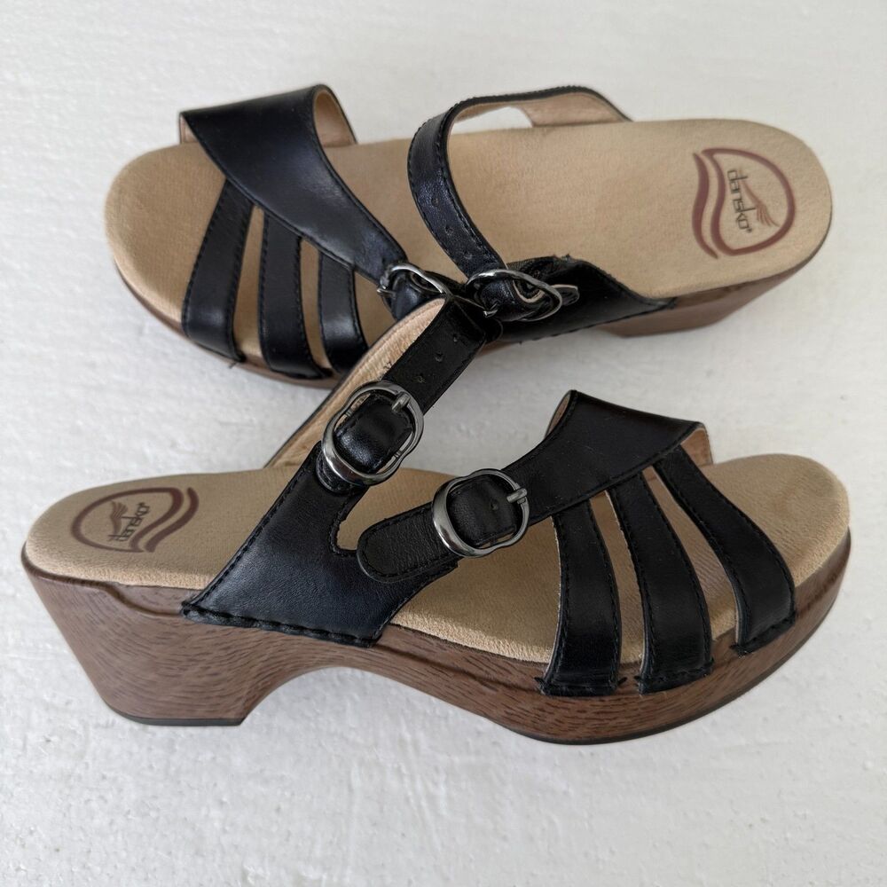 Dansko Women's Shelby Slide Black Size EU 37 US 6.5-7